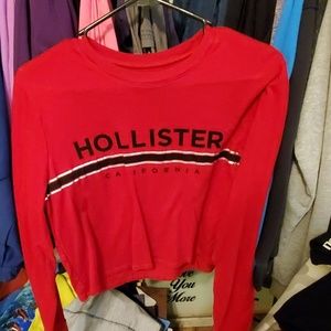 Hollister long sleeve crop